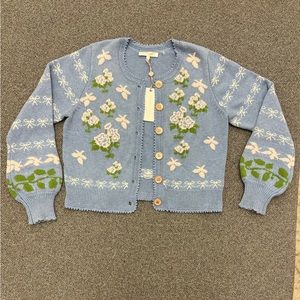 LOVESHACKFANCY Charlo Cardigan - size SMALL - brand new with tags. Never worn!